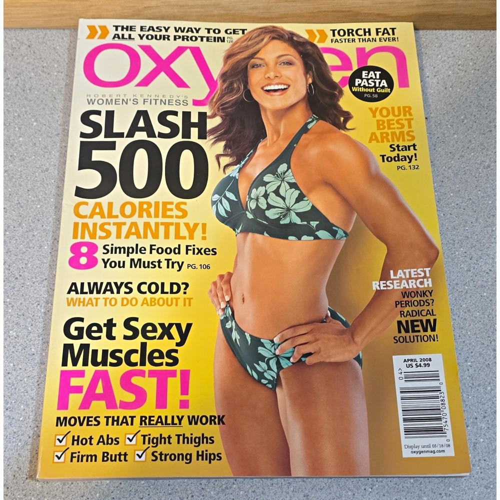 Oxygen Magazine, April 2008, Francisca Dennis, Olympia Coverage